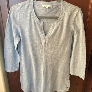 2/$15 Cleo Blue Light Cotton Blend Sweater Size MP
